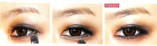 清晰干练的下眼线画法